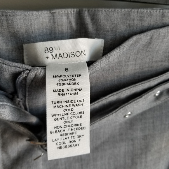 👖89+ MADISON CROPPED  GREY DRESS PANTS - Picture 2 of 5
